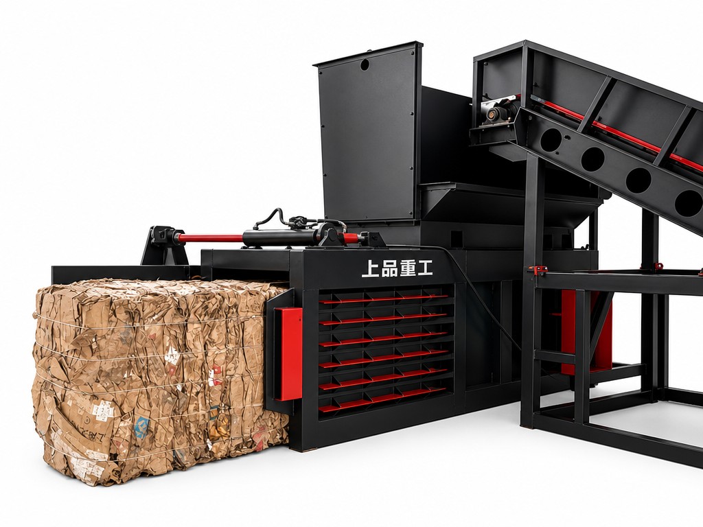 High Capacity Waste Paper Baler for Industrial Use
