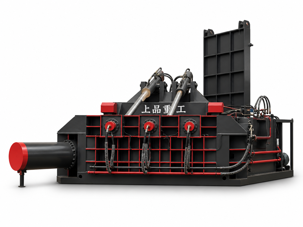 Efficient Hydraulic Metal Baler for Waste Processing